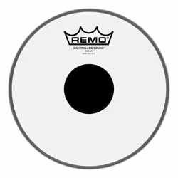 Remo controlled Sound clear Drum Head with Black Dot - 8 Inch