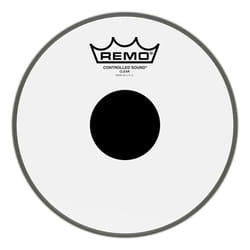 Remo controlled Sound clear Drum Head with Black Dot - 8 Inch