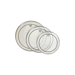Remo PP-0910-PS Pinstripe Clear Tom Drumhead Pack - 12", 13" & 16"