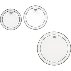 Remo PP-1470-PS Pinstripe Clear Tom Drumhead Pack - 10""  12"" & 16""