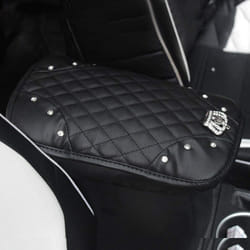 Diamond Center Console Cover Bling Arm Rest Cover for Car Armrest Cove