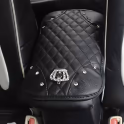 Diamond Center Console Cover Bling Arm Rest Cover for Car Armrest Cove