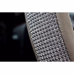 16 in Steering Wheel Cover Bling Truck Steering Wheel Cover Women with 1x Bling Ring Accessories