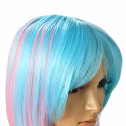 AGPTEK Multi-Color Ombre Short Bob Wig  Shoulder Length Hair Extension