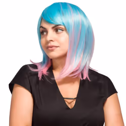 AGPTEK Multi-Color Ombre Short Bob Wig  Shoulder Length Hair Extension