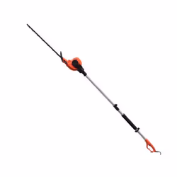 Electric Long Reach Hedge Trimmer Telescopic Pole Multi Angle 460mm Blade eSkde