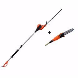 Electric Long Reach Telescopic Pole Chainsaw Pruner Hedge Trimmer Kit 9'3" eSkde