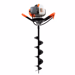 eSkde 52cc Petrol Earth Auger Post Hole Borer Ground Drill +3 Bits+Ext