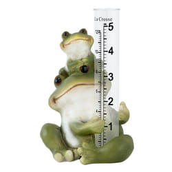 LA CROSSE MCCORMICK 704-4114 5 in. Table Standing Polyresin Frog Rain