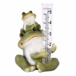 LA CROSSE MCCORMICK 704-4114 5 in. Table Standing Polyresin Frog Rain