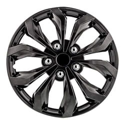 Pilot Automotive WH555-17GM-B 17 Inch Spyder Gunmetal Grey Universal Hubcap Wheel Covers For Cars - Set Of 4 - Fits Most Cars