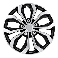 Pilot Automotive WH553-14S-BS Black/Silver 14 Inch Spyder Performance Wheel Cover | Pack of 4 | Fits Toyota Volkswagen VW Chevy Chevrolet Honda Mazda