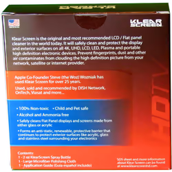 Klear Screen Display Cleaning Kit for HDTV, LCD, Laptops and 3D Glasses with Solution and Cleaning Cloth