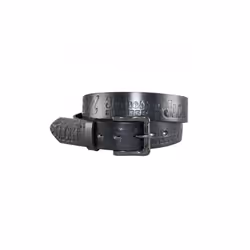 Jack Daniels 813340-34 1.5 in. Leather Embossed Belt, Black - Size 34