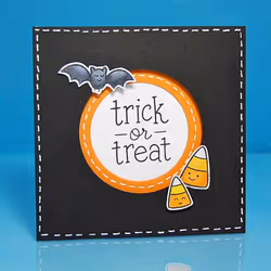Lawn Fawn Trick Or Treat Clear Stamp and Die Set - Includes One Each of LF554 Stamp & LF967 Die - Bundle Of 2