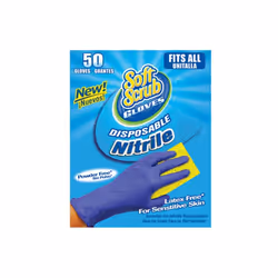 11150-16 Soft Scrub Nitrile Disposable Gloves, 50 Pack
