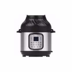 Instant Pot 8 qt. Duo Crisp Stainless Steel Pressure Cooker, Black & Silver