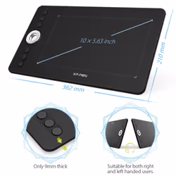 XP-PEN Deco 02 Graphics Drawing Tablet With Hexagonal Design Stylus & 6 Shortcut Keys 8192 Levels Pressure