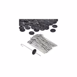 HOMTOO 100 Packs Solar Panel Guard Clip, Animal Guard Fastener Clips, Solar Panel Wire Mesh Clips for Solar Panel Bird Wire P ...