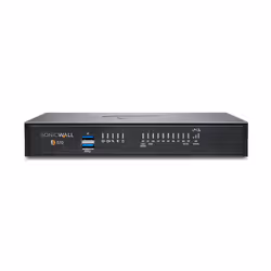 SonicWall TZ570, 4 Gbit/s, 1.8 Gbit/s, 2500 Mbit/s, 750 Mbit/s, 52.17 BTU/h, 802.11a, 802.11b, 802.11g, Wi-Fi 4 (802.11n), Wi ...