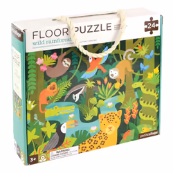 Wild & Wolf Floor Puzzle Wild Rainforest - Puzzle da Pavimento Giungla, 3 yr(s)