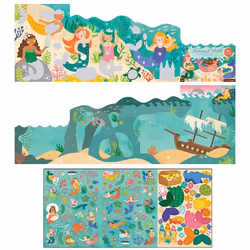 Wild & Wolf "Sticker Activity Set Mermaid World - Set adesivi ""Le Sirene"""