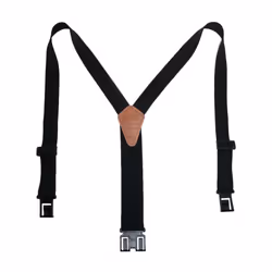 Perry Suspender Men's 1.5 Elastic Original Adjustable Suspenders (Black)