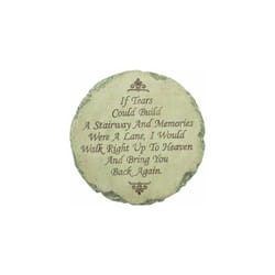 - Garden DÃ©cor - If Tears Could Build A Stairway Memorial Stepping Stone - Decorative Stone for Garden