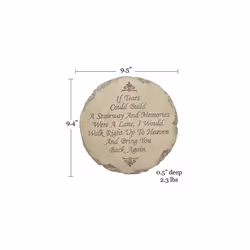 - Garden DÃ©cor - If Tears Could Build A Stairway Memorial Stepping Stone - Decorative Stone for Garden