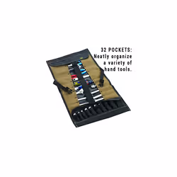 1173 32-Pocket Socket Tool Roll Pouch