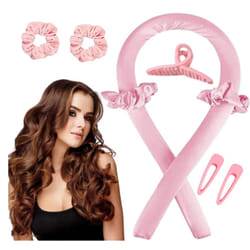 Heatless Curlers Headband | Overnight Curling Wand for Long Hair | Hair Curlers No Heat | Soft Silk DIY Hair Styling Tools Kit with Heatless Curler