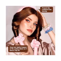 Heatless Curlers Headband | Overnight Curling Wand for Long Hair | Hair Curlers No Heat | Soft Silk DIY Hair Styling Tools Kit with Heatless Curler