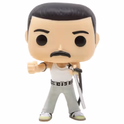 POP Freddie Mercury Radio Gaga 1985 183 Rocks Queen Vinyl Figure (Includes Compatible Ecotek Plastic Box Protector Case)