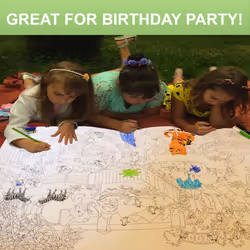 ALEX Art - Zoo Animals Giant Coloring Poster  38.5x26.7 inches  Art Craft Kit for Kids Ages 4-12
