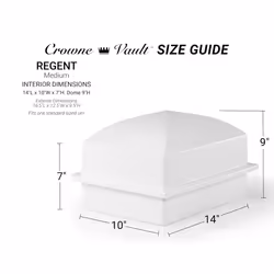 Crowne Vault Urn Vault for Underground Burial | Fortified Container to