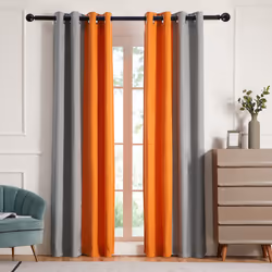 PRIMROSE Ombre Blackout Curtains for Living Room Thermal Insulated Room Darkening Curtains Window Drapes for Bedroom Grommet ...