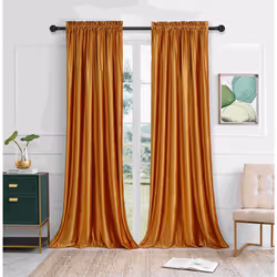 PRIMROSE Blackout Curtains 84 inch for Living Room Velvet Rod Pocket Window Drapes Treatment Semi Room Darkening Decor Cinnam ...