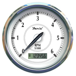 Faria Newport SS 4"" Tachometer w/Hourmeter f/Diesel w/Mech Take Off - 4000 RPM