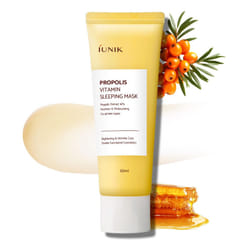 IUNIK Propolis Vitamin Glow Sleeping Mask Night Moisturizer Cream 2.03 Fl Oz Overnight Moisturizing cream Tea Tree Centella Asiatica Extracts Anti-Sag