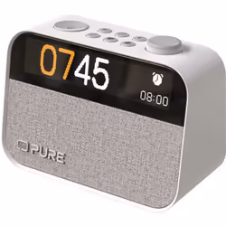 Pure MOMENT Alarm Clock Radio with DAB+ & Bluetooth - White