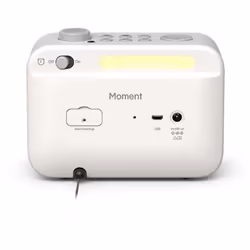 Pure MOMENT Alarm Clock Radio with DAB+ & Bluetooth - White