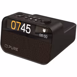 Pure Moment Charge, Portable, Digital, 87.5 - 108 MHz, 174 - 240 kHz, Black, Wood