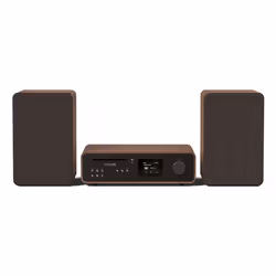 Pure Micro HiFi Classic Stereo, Home audio micro system, Black, Walnut, 50 W, 2-way, 16.5 cm, 3.17 cm