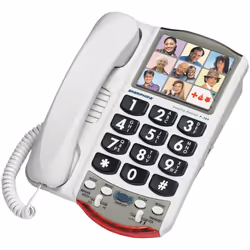 76593 Amplified Photo Phone WHITE