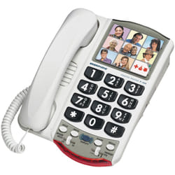 76593 Amplified Photo Phone WHITE
