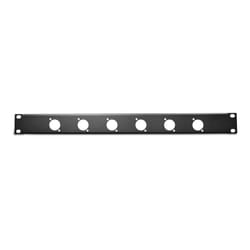 Elite Core RP1U-6D Rack Panel with 6 D-Series Punch-Outs  1U
