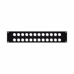 Elite Core RP2U-24D Rack Panel with 24 D-Series Punch-Outs  2U