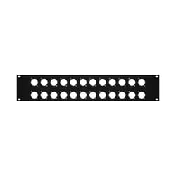 Elite Core RP2U-24D Rack Panel with 24 D-Series Punch-Outs  2U