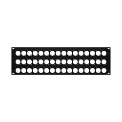 Elite Core RP3U-48D Rack Panel with 48 D-Series Punch-Outs  3U