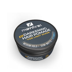 MENFIRST - Men's Hair and Beard Pomade - Instant Gray Coverage Styling Paste that Instantly Darkens White Hair - Light Brown to Blonde - 1 P